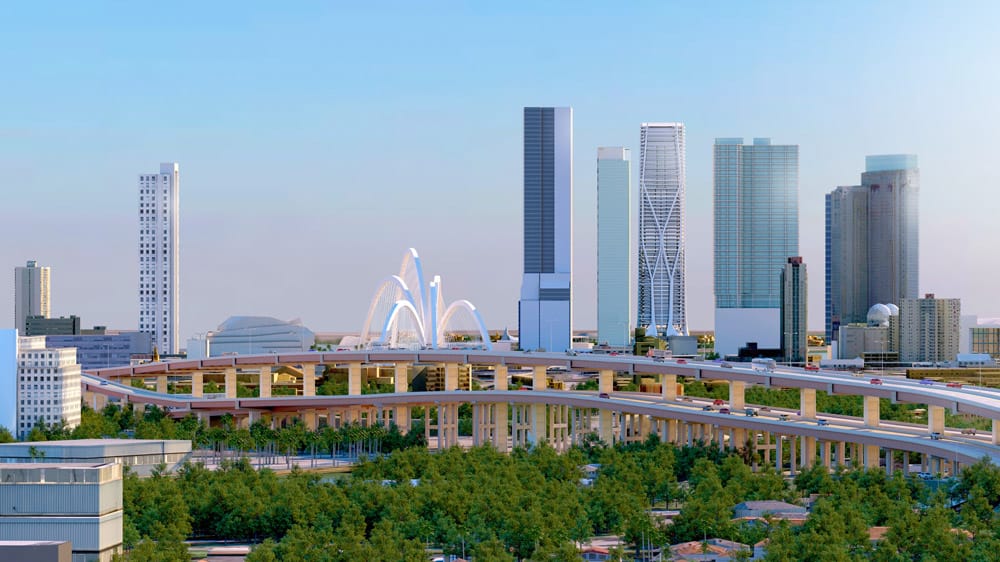 I-395 Signature Bridge day rendering